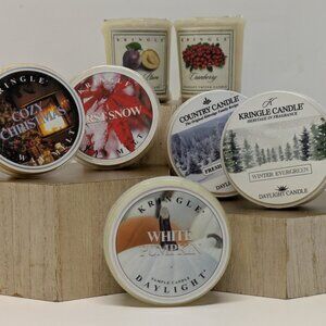 NEW! Kringle Candle Lot - 7pc Set of Candles - Fall & Winter Scents!